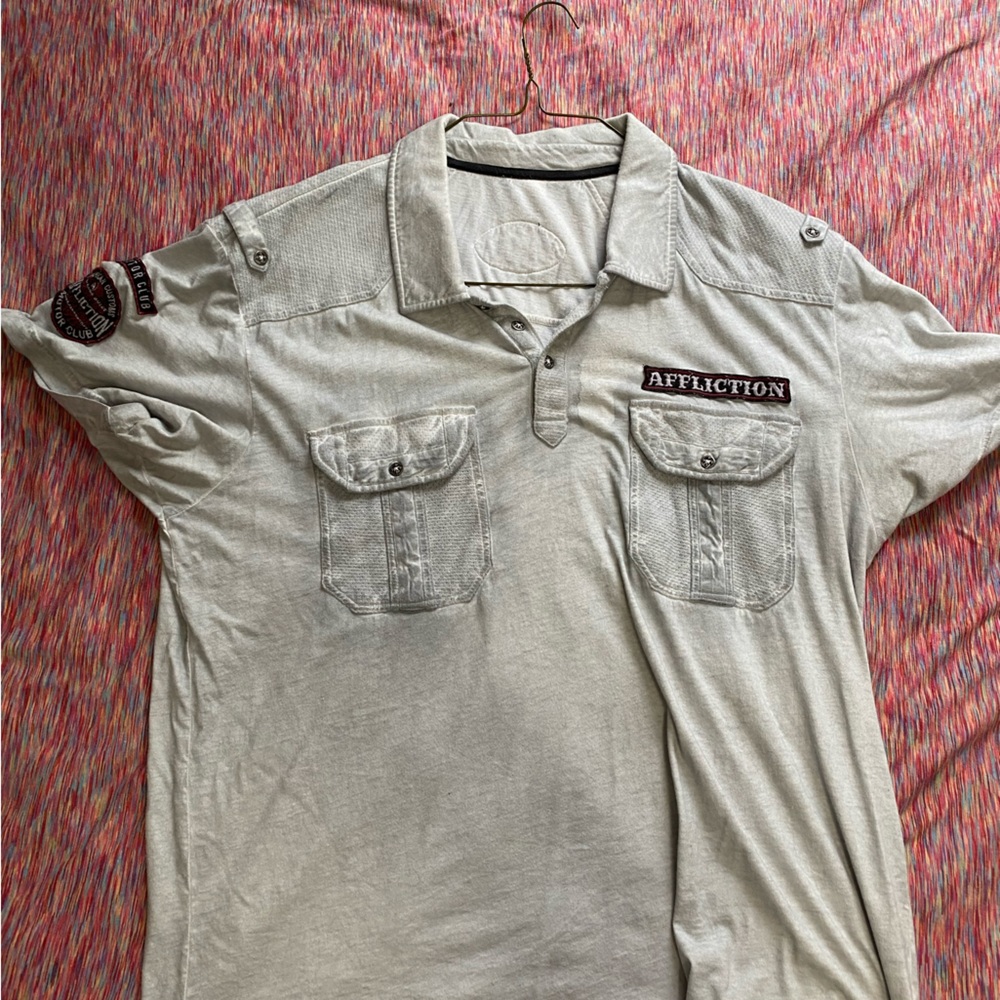 Affliction short sleeve polo
